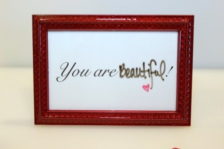 You are beautiful message