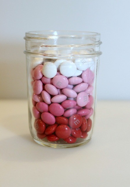 white candy in jar