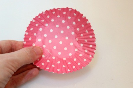 flatten cupcake liner