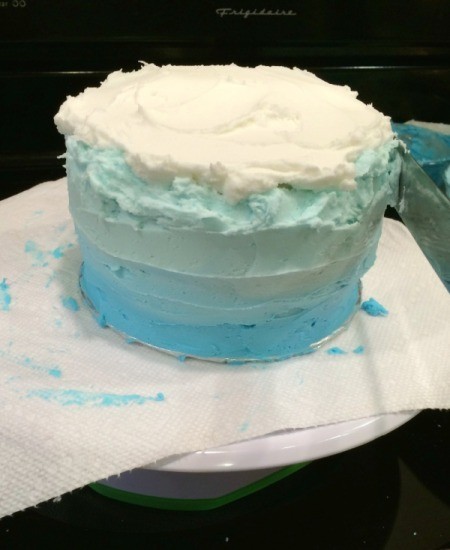 smooth icing for ombre