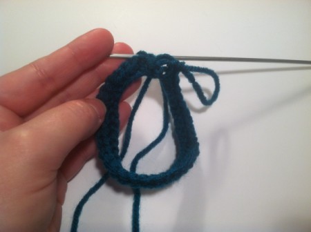 single crochet in each chain stitch