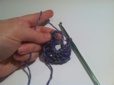 join with a slip stitch