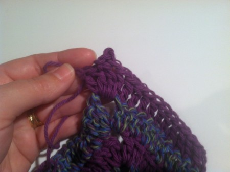 finish off and weave in ends