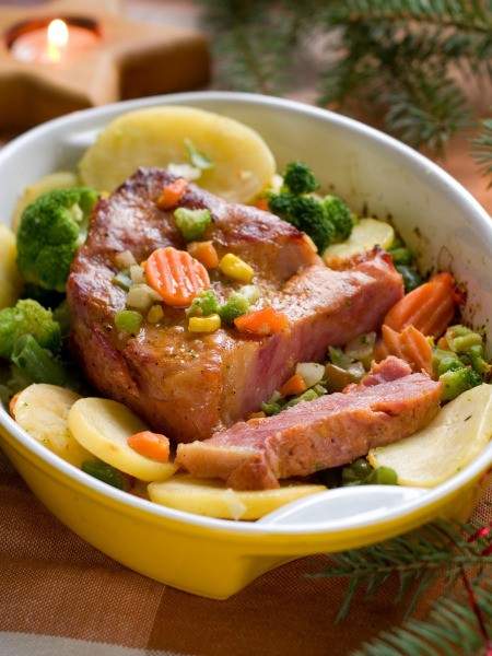 Crockpot Ham and Potatoes