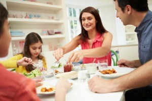 Family Eating Dinner