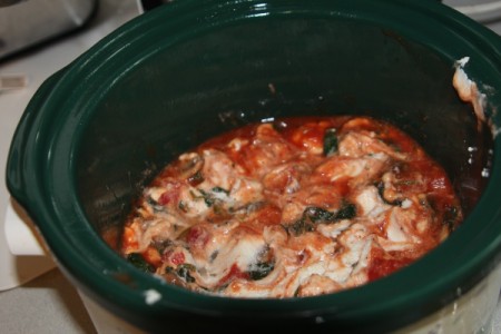 Crockpot Vegetarian Lasagna