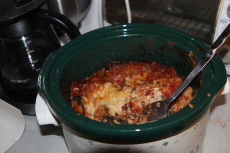 Crockpot Vegetarian Lasagna