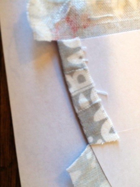 snip around curve and adhere 1