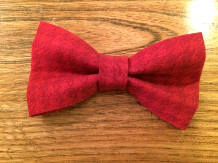 insert bow into center