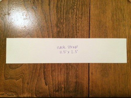 neck strap template