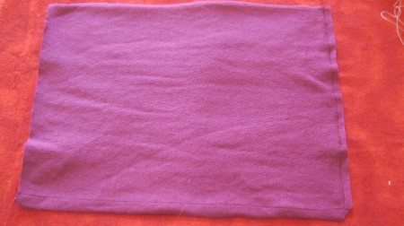 fold with right sides together