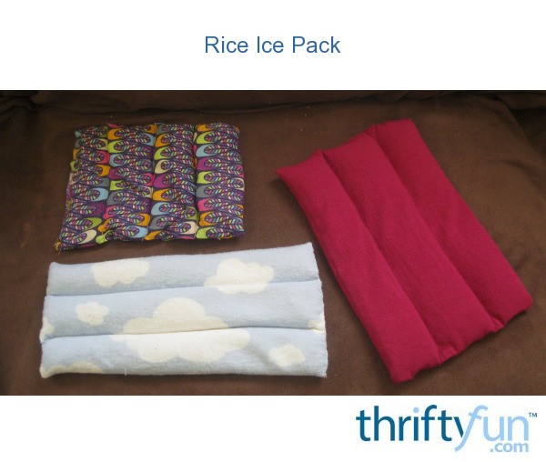 Rice Ice Pack ThriftyFun