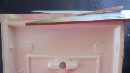 trimming excess paper