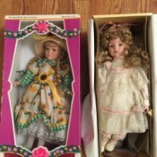 dolls in boxes