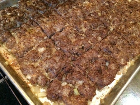 Easy Cookie Sheet Sliders - broil to brown patties