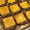 Easy Cookie Sheet Sliders - melted cheese