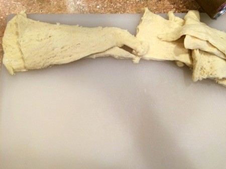 separate crescent dough