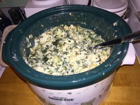 Crockpot Spinach and Artichoke Chicken