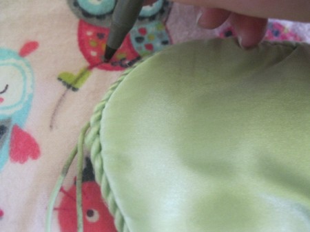 leave 1/2 inch seam allowance