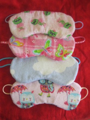 four masks of different fabric