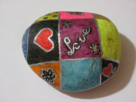 silver pen used to add outline to rectangles