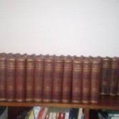 volumes on a shelf