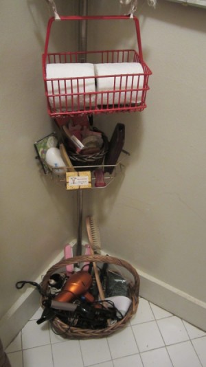 Use Baskets for Storing Hair Appliances