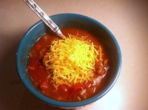 Superbowl Chili with coffee, beer and cocoa