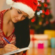 Woman Planning for Christmas