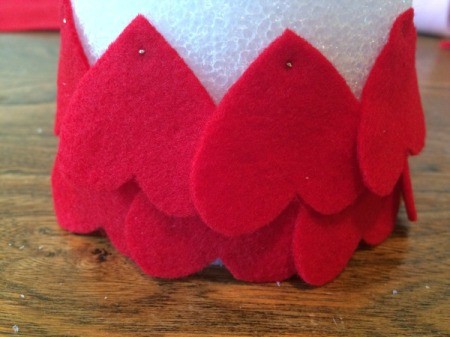 attach heart to cone 3