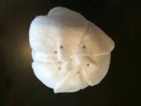 attach hearts to top