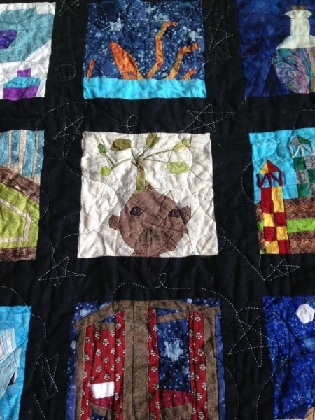 closeup of several blocks