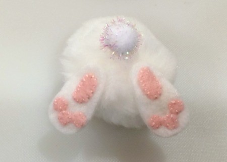 glue feet to bunny