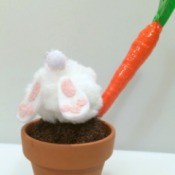 carrot pen in pen holder