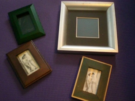 A collection of small frames.