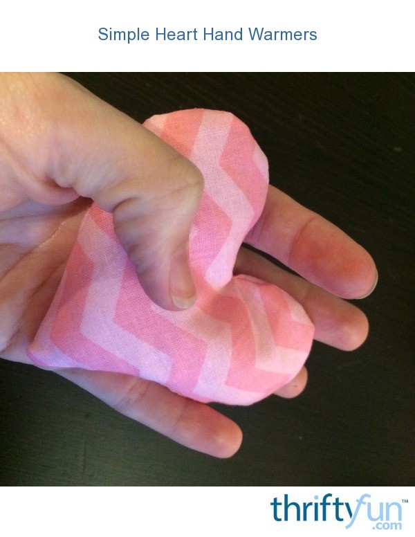 Simple Heart Hand Warmers ThriftyFun