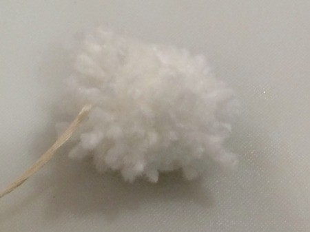 cut through yarn loops