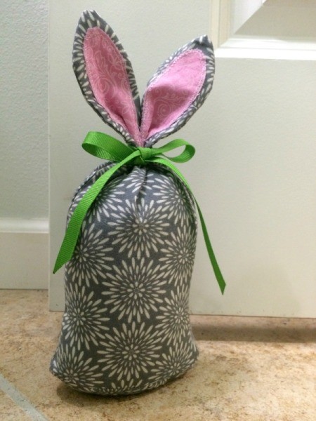 bunny as a doorstop