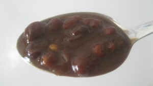A spoonful of barbecue black beans