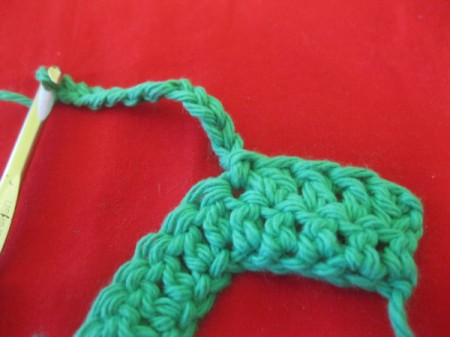 Connecting Loops Crocheted Scarf