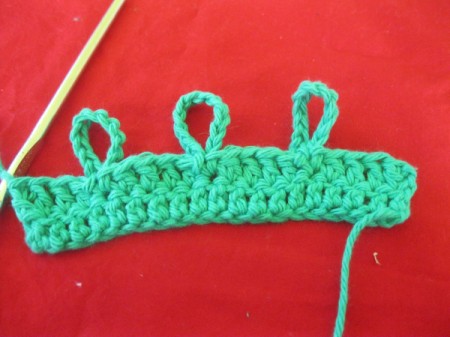 Connecting Loops Crocheted Scarf