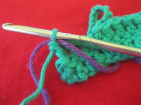 Connecting Loops Crocheted Scarf