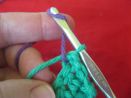 Connecting Loops Crocheted Scarf