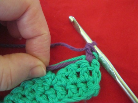 Connecting Loops Crocheted Scarf