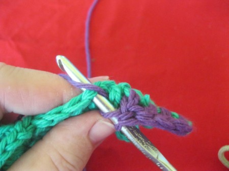 Connecting Loops Crocheted Scarf