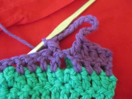 Connecting Loops Crocheted Scarf