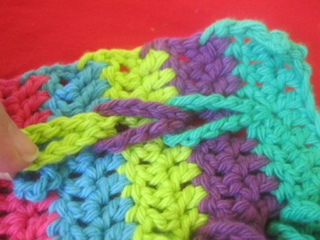 Connecting Loops Crocheted Scarf | ThriftyFun