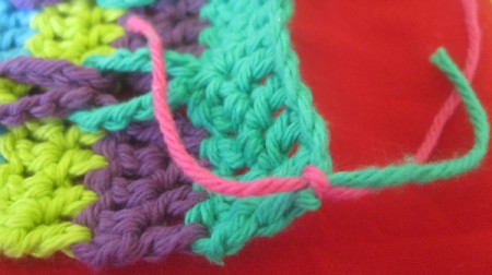 Connecting Loops Crocheted Scarf