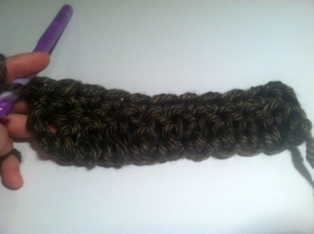 Crocheted Ribbed Cowl