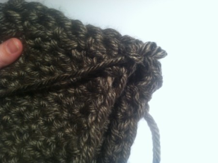 Crocheted Ribbed Cowl